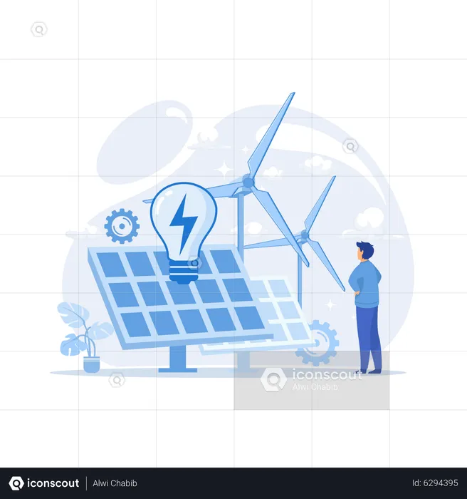 Alternative energy  Illustration