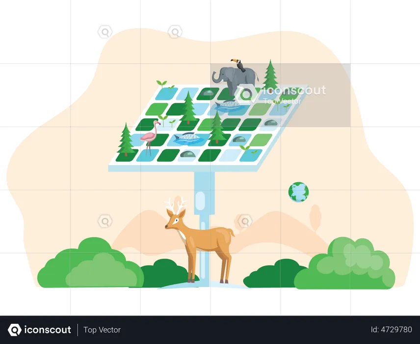 Alternative Green Energy  Illustration