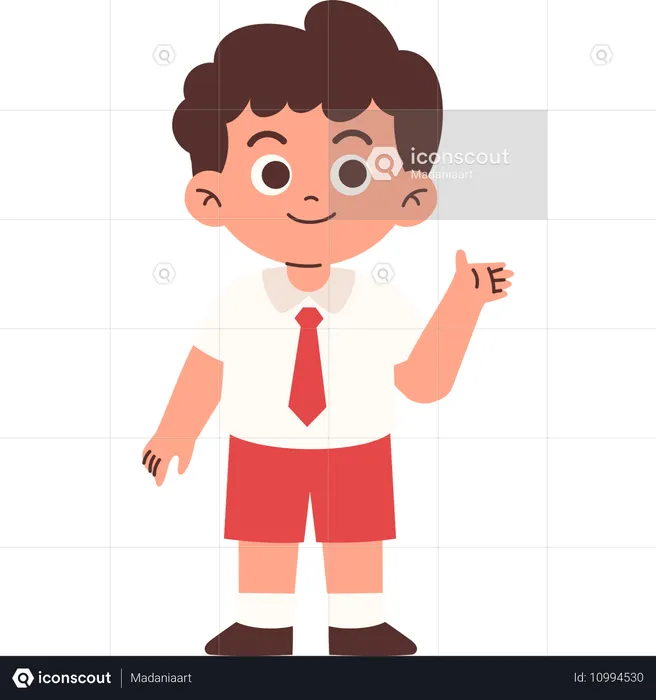 Apresentação de aluno do ensino fundamental  Ilustração