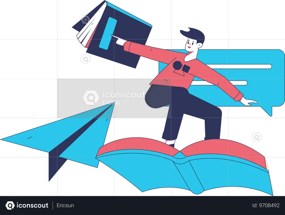 Aluno se sente confiante depois de se preparar para o exame  Ilustração