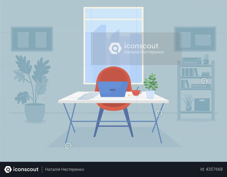 Ambiente de trabalho  Ilustração