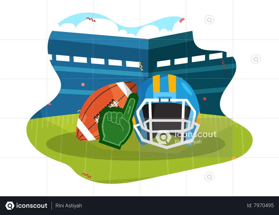 American Football  Illustration