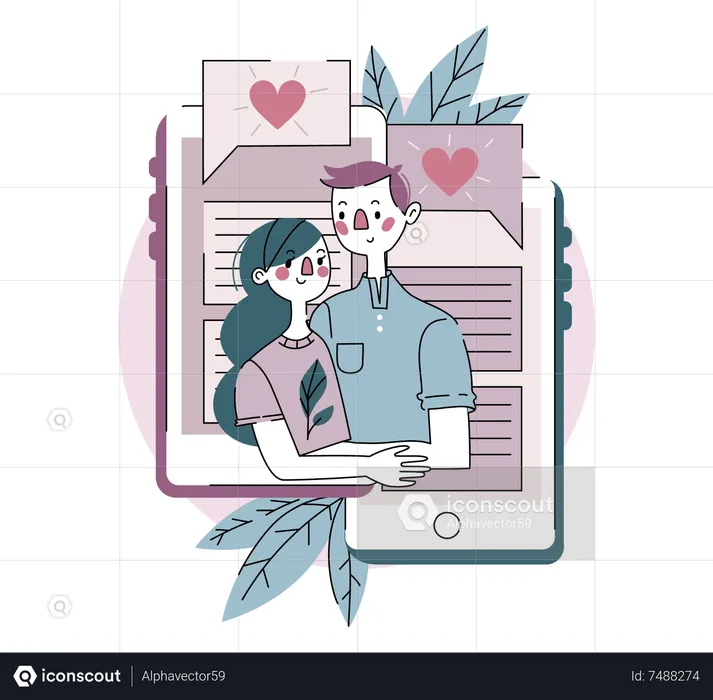 Amor comunicacion  Ilustración