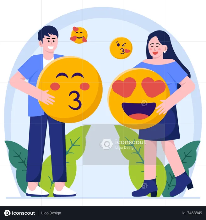 Emojis de amor Emoji Ilustración