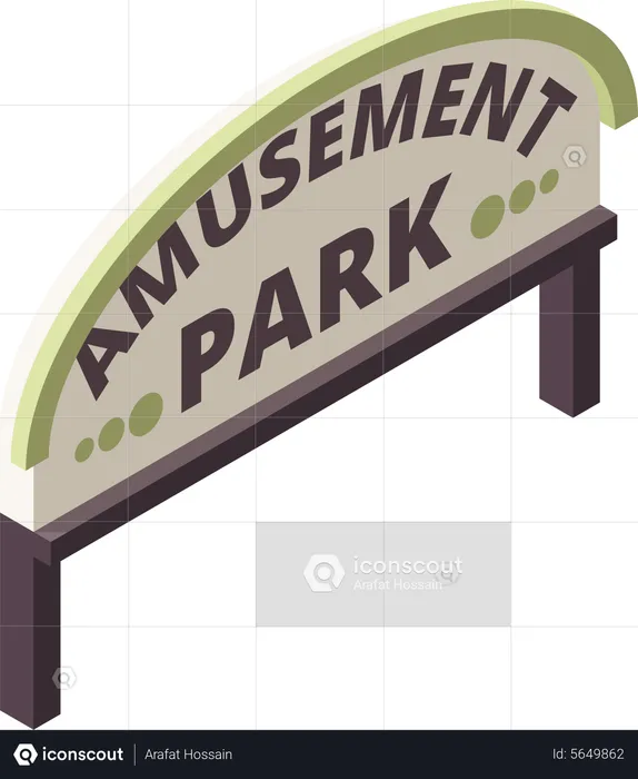 Amusement park board Illustration