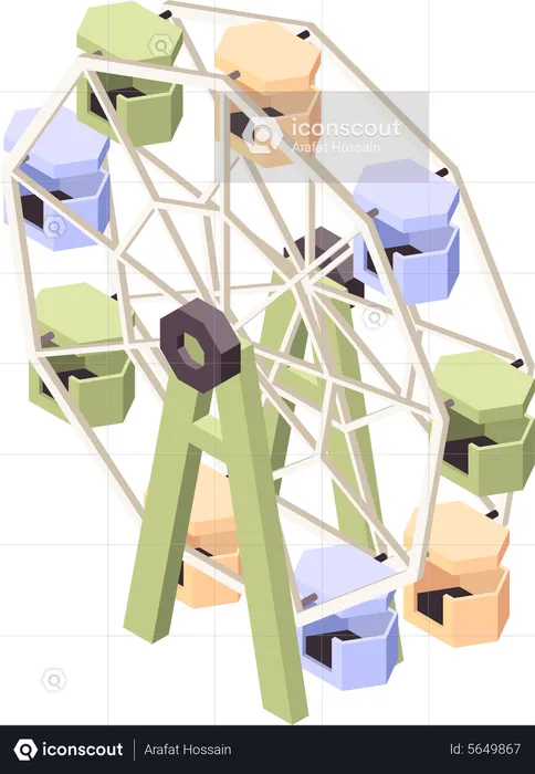 Amusement park ride Illustration