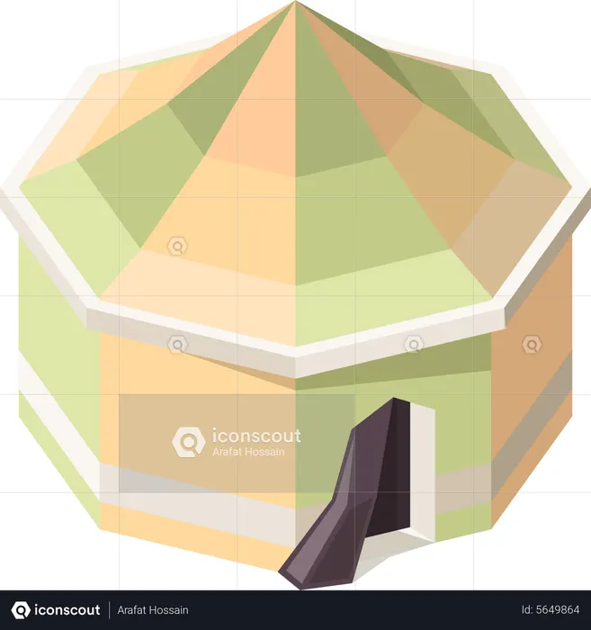 Amusement park tent Illustration