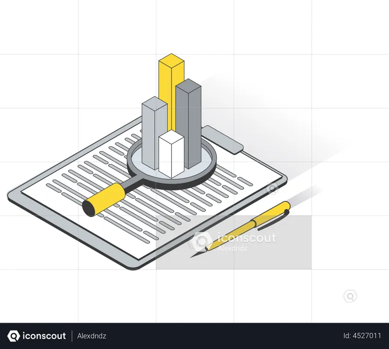 Análise de dados financeiros  Ilustração