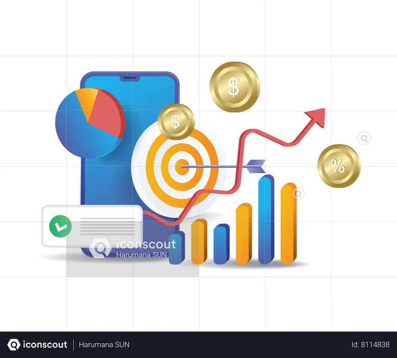 Análise do desenvolvimento de negócios  Ilustração