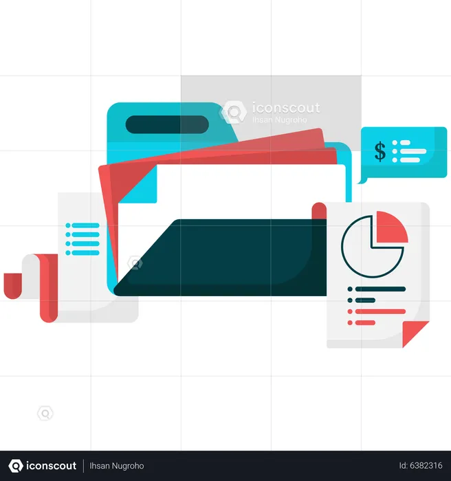 Análise de documentos  Ilustração