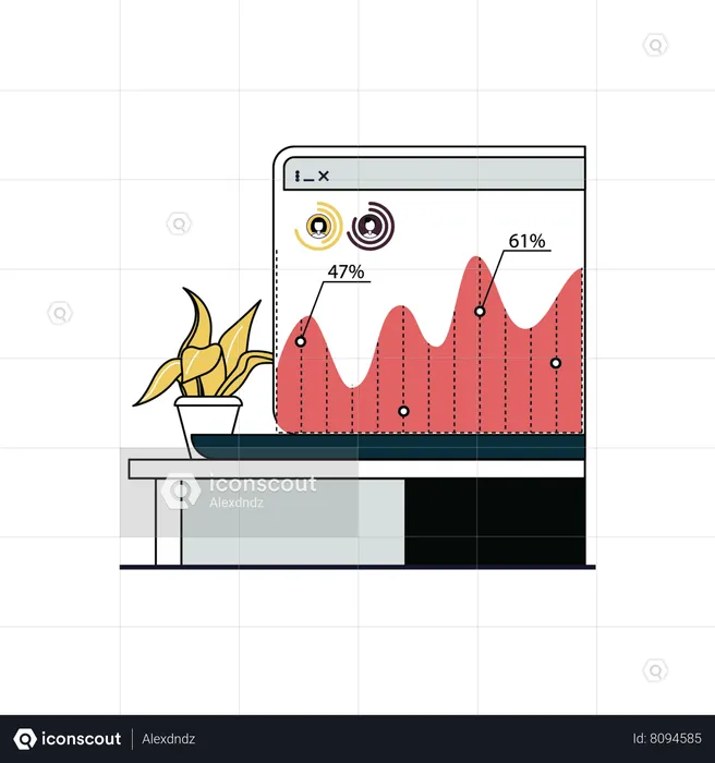 Análise de marketing digital  Ilustração