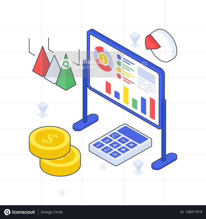 Análise econômica  Ilustração