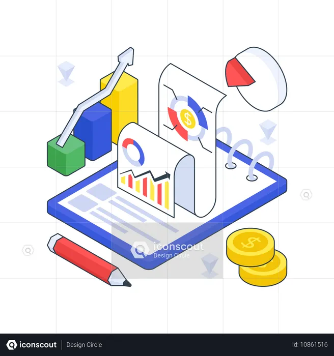 Analise financeira  Ilustração