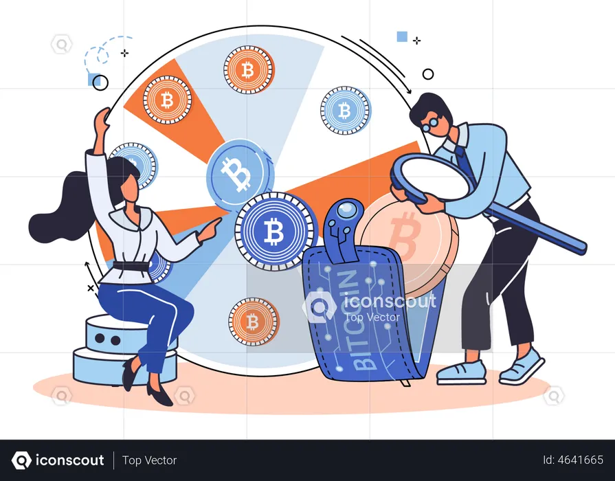 Análisis de bitcoins  Ilustración