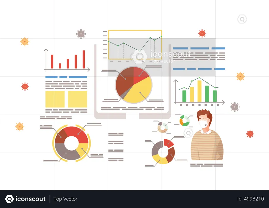 Análisis de datos de enfermedades  Ilustración