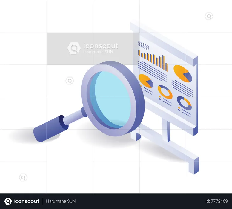 Análisis de datos de los resultados de las pruebas de laboratorio escolar.  Illustration