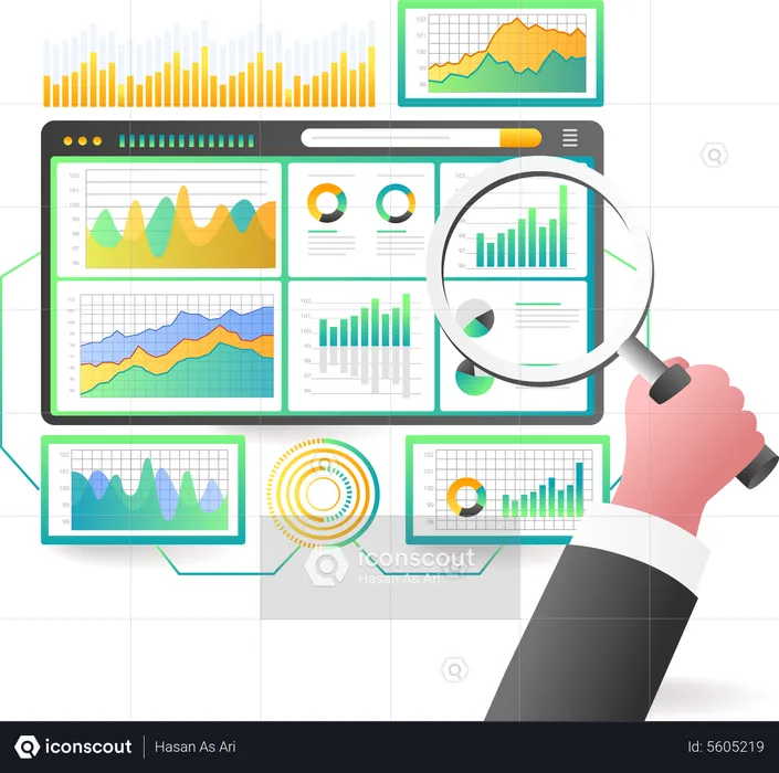 Análisis de datos comerciales  Ilustración