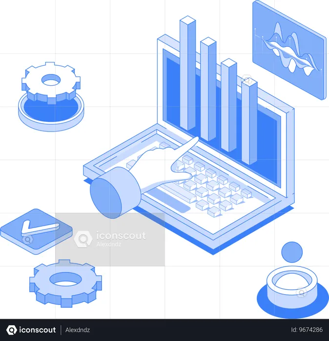 Análisis de datos en línea  Ilustración