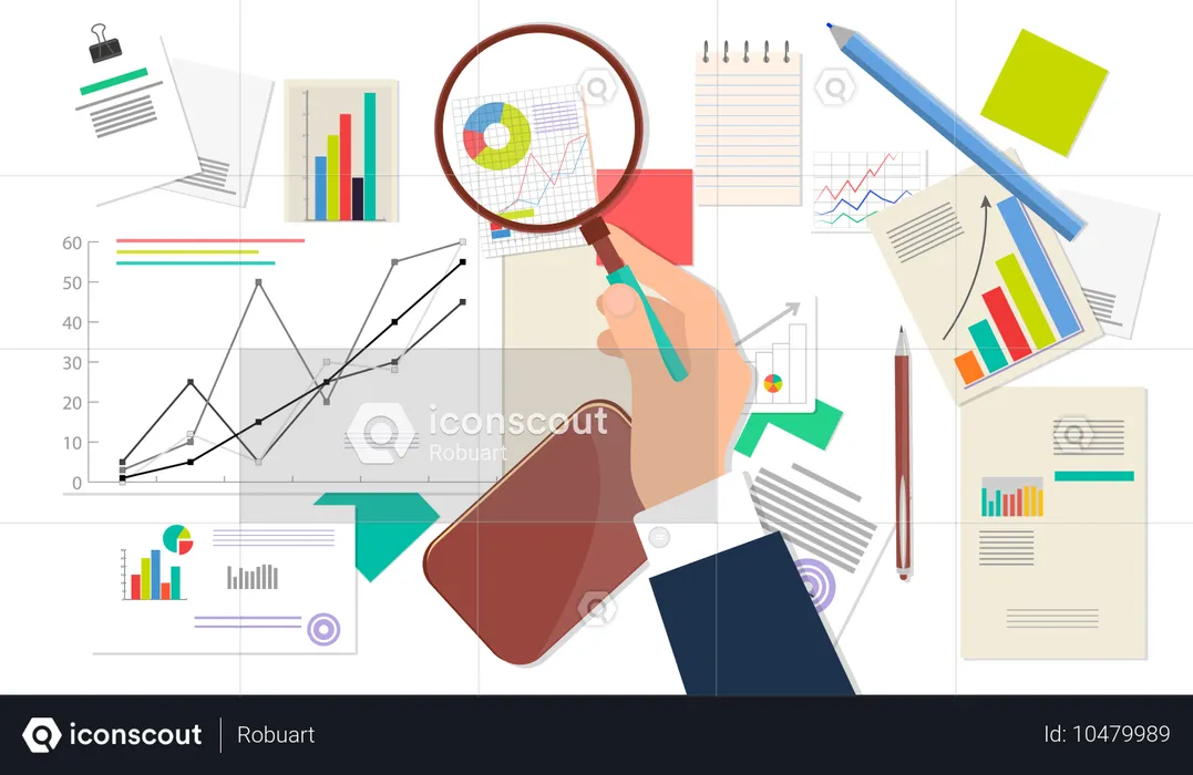 Análisis de datos financieros  Ilustración