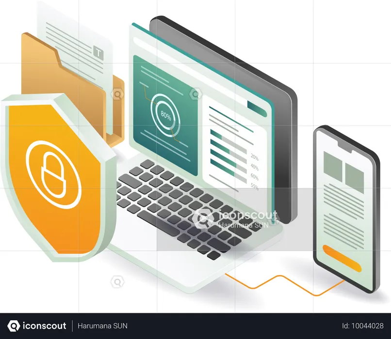 Análisis de datos informáticos para la seguridad de aplicaciones de teléfonos inteligentes  Ilustración