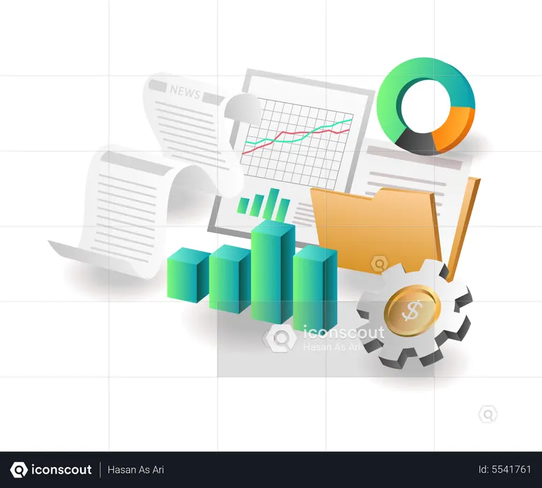 Análisis de desarrollo empresarial  Ilustración