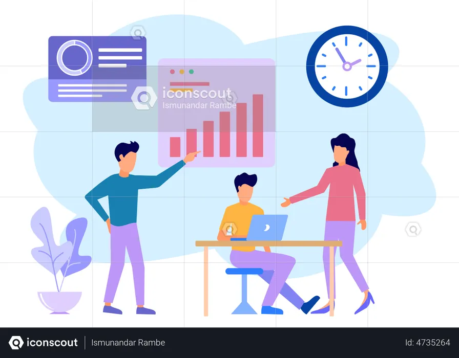 Datos de análisis de negocios  Ilustración