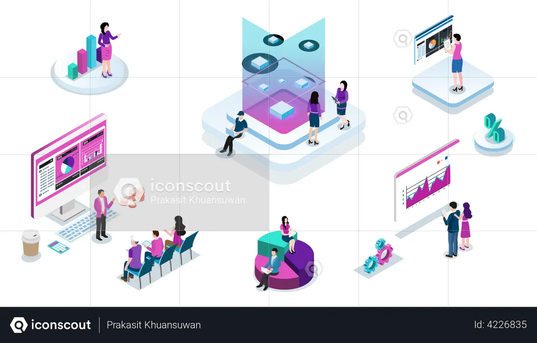 Análisis estadístico empresarial  Ilustración