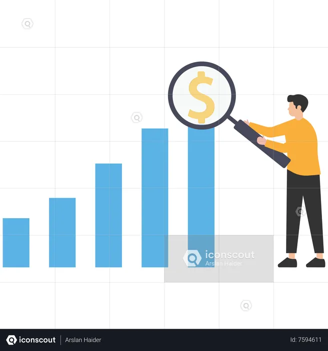 Análisis gráfico del mercado de valores  Ilustración