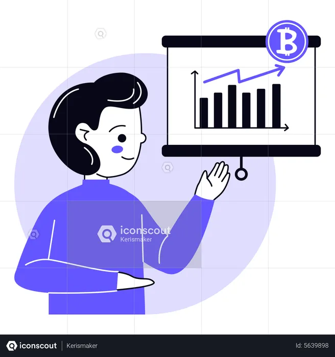 Análisis técnico de bitcoins  Ilustración