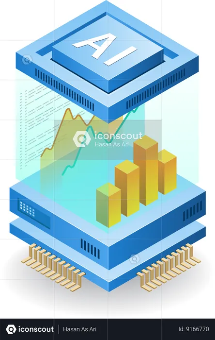 Analista de sistemas inteligencia artificial  Ilustración