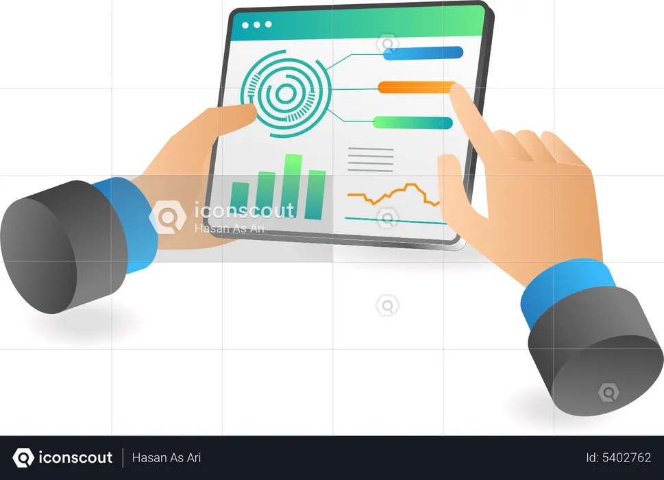 Analyse commerciale moderne  Illustration