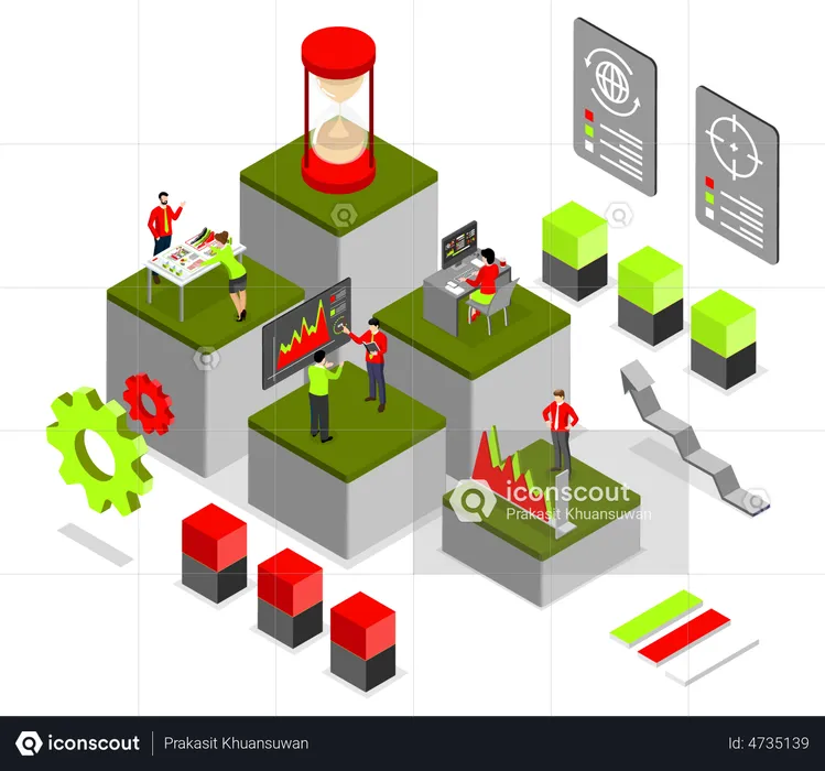 Technologie d'analyse commerciale  Illustration