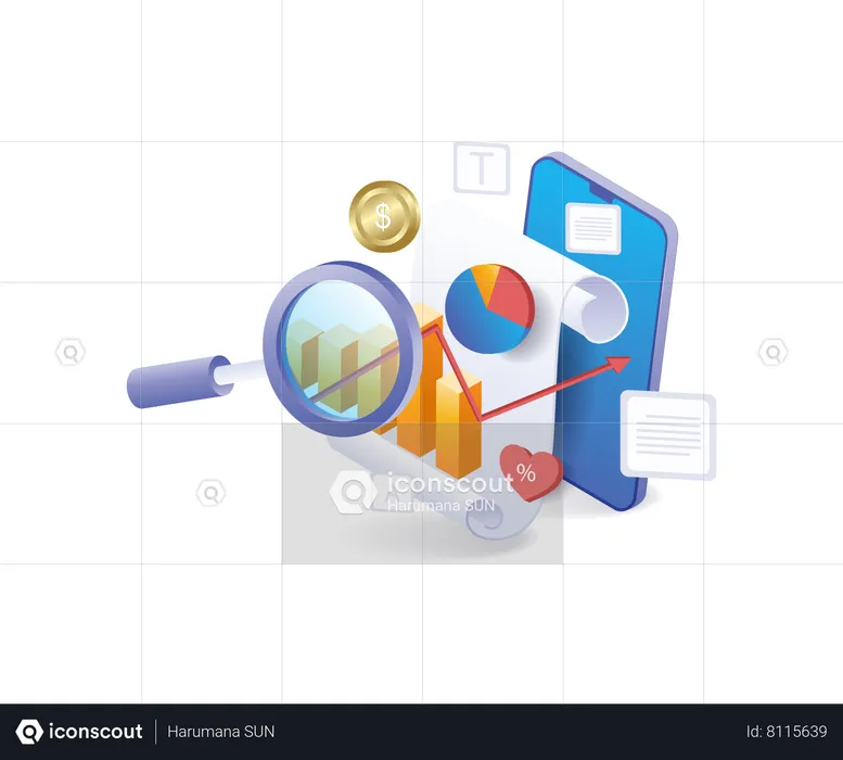 Développeur d'affaires en analyse de données  Illustration