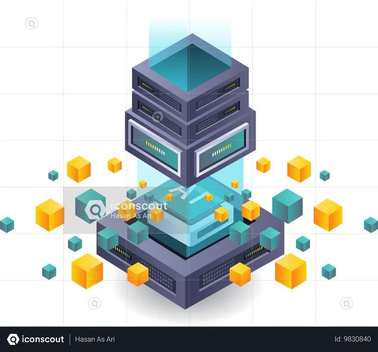 Analyse des données dans le développement de la technologie des serveurs Blockchain  Illustration