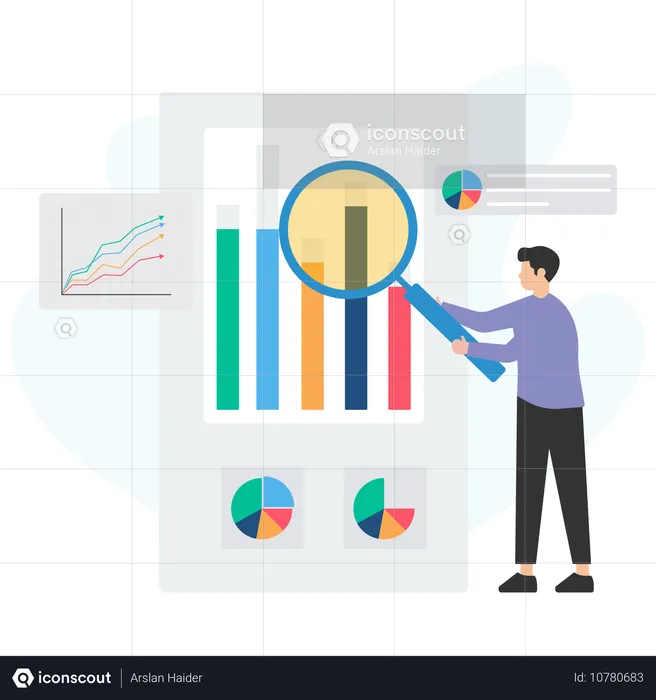 Analyse des graphiques de données  Illustration