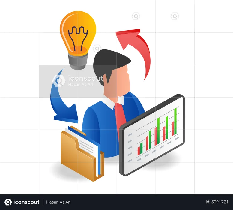 Idées de données d'analyse de données  Illustration