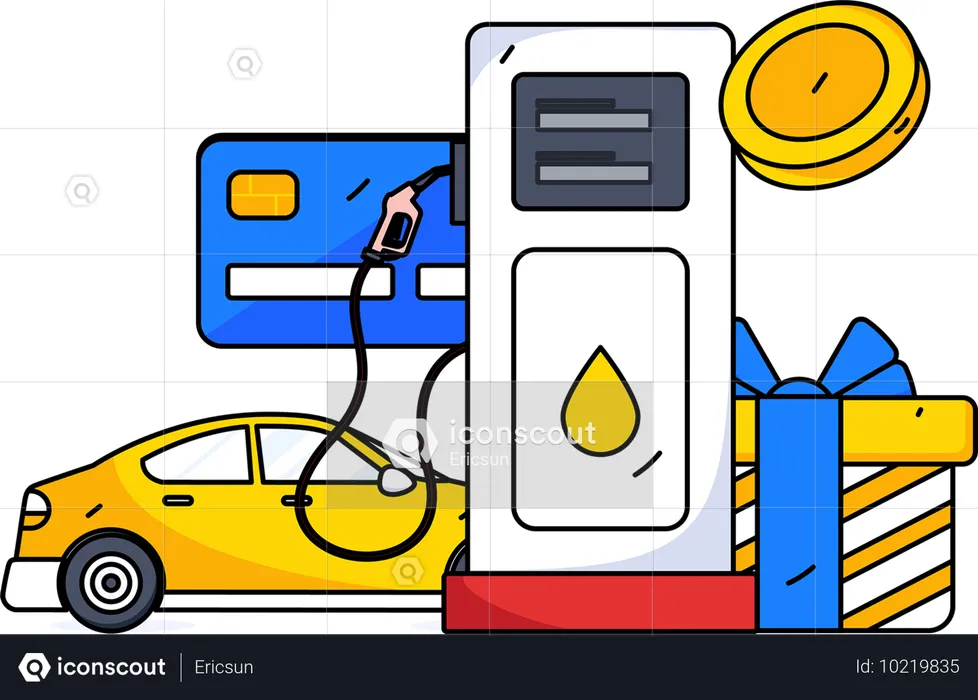 Analyse de la croissance des investissements en carburant  Illustration