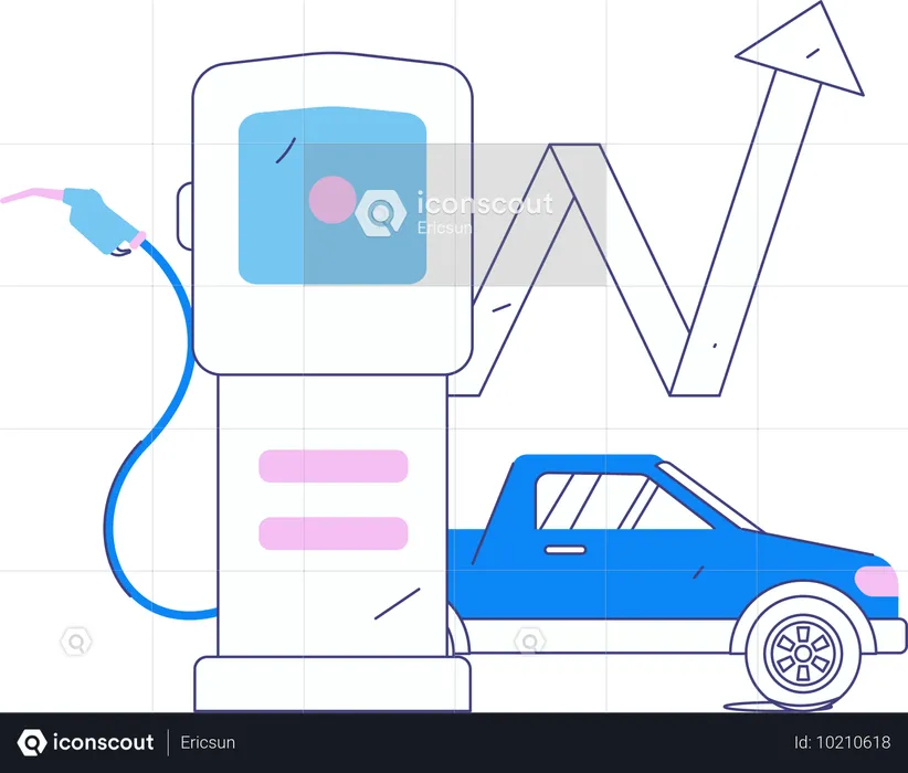 Analyse de la croissance des stations-service  Illustration