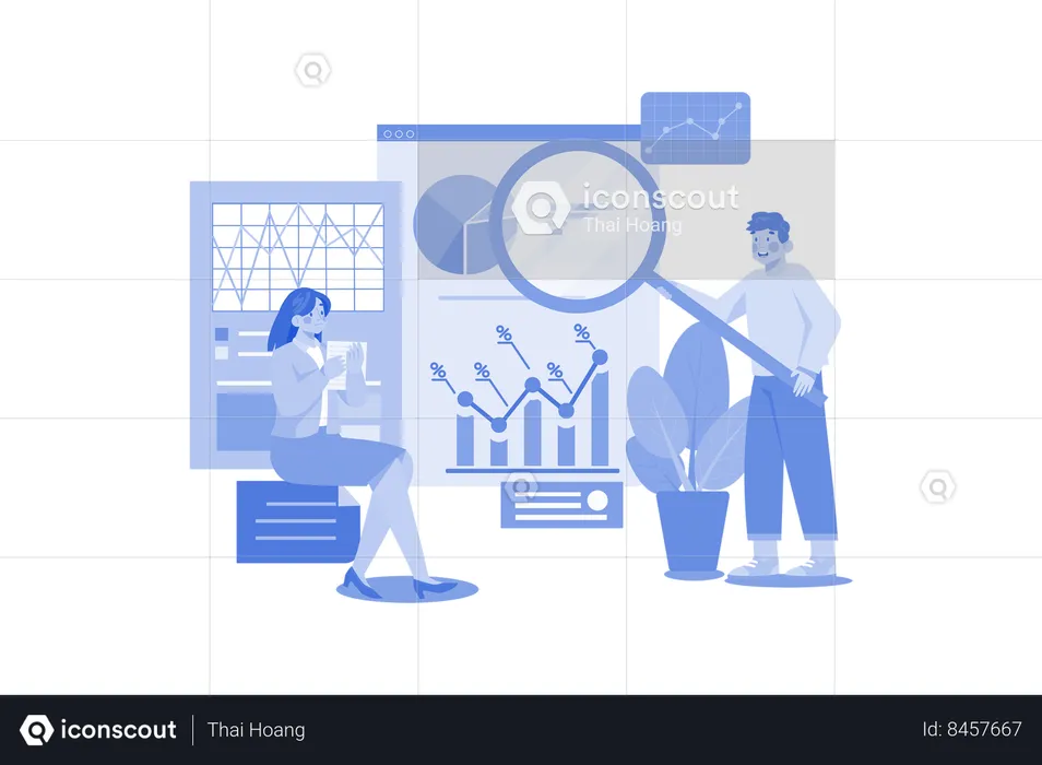 Analyse du marché des actions  Illustration