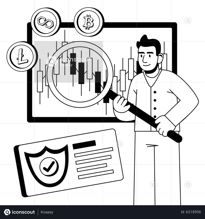 Analyse de crypto-monnaie  Illustration