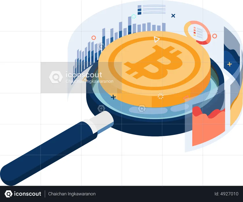 Analyse des prix Bitcoin et crypto-monnaie  Illustration