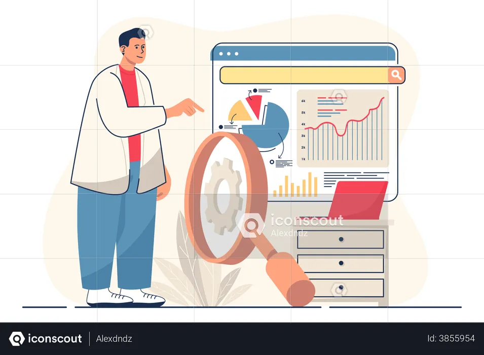 Analyse SEO  Illustration