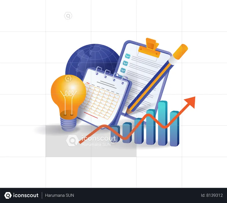 Analyse du monde du développement des affaires  Illustration