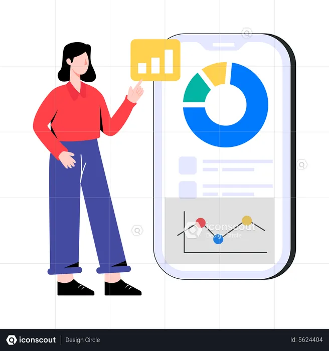 Analyse mobile  Illustration