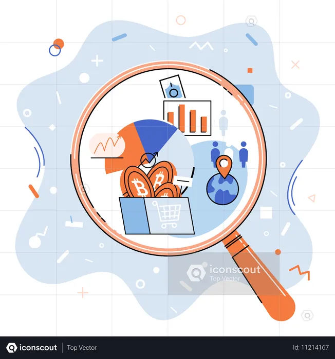 Analyse des statistiques de marché  Illustration