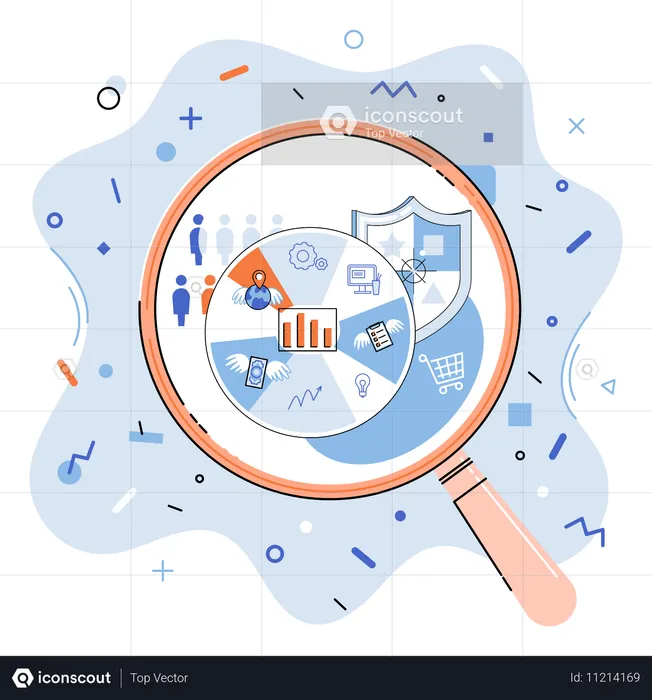 Analyse des statistiques de marché  Illustration