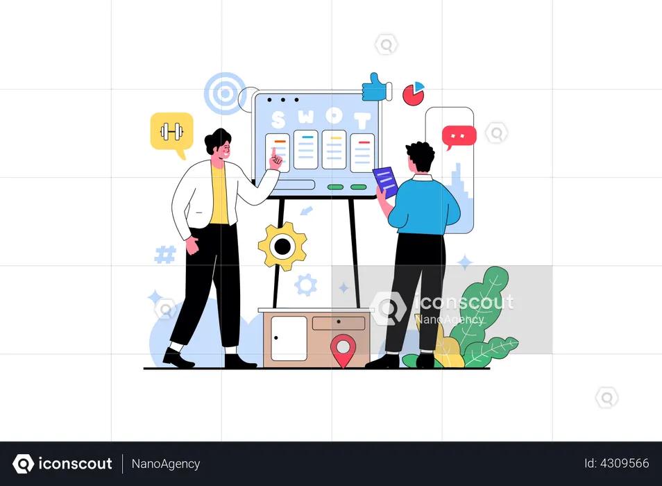 Analyse SWOT  Illustration