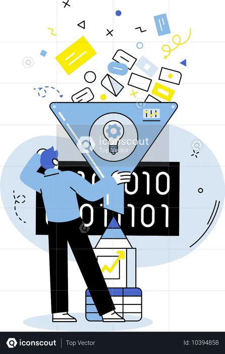 Analyser les tendances du marché permet d'identifier les opportunités de croissance  Illustration