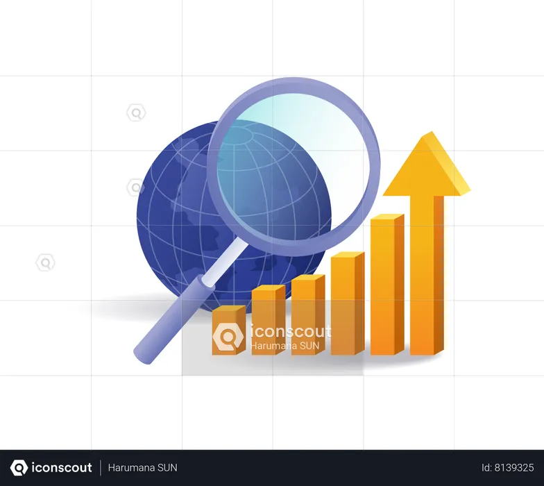 Analysis of developments in the world of business management  Illustration