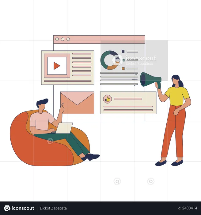 Analysis of Email Marketing  Illustration